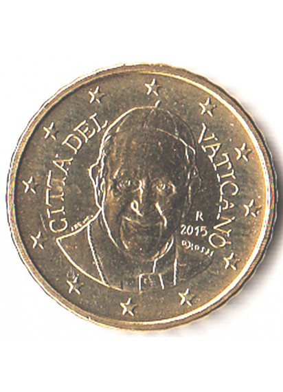2015 - 10 Centesimi VATICANO Papa Francesco Fdc da Divisionale
